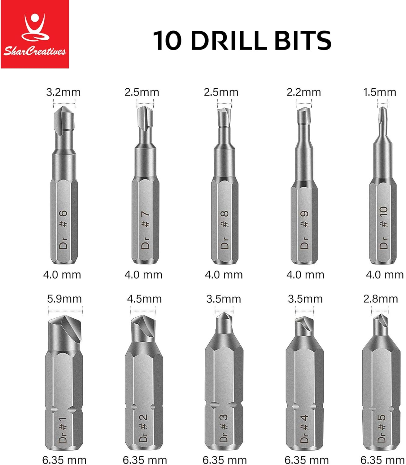 SharCreatives 22 Pieces Screw Extractor Set with Socket Adapter and Magnetic Extension Drill Bit Holder for removing Damaged Screws and Broken Bolts